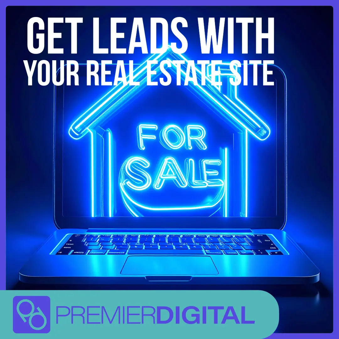 get real estate leads with a website